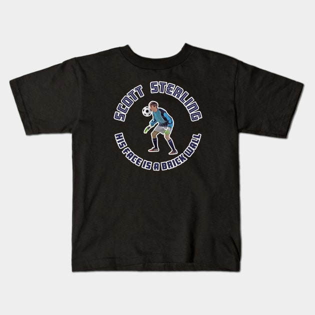 Studio C - Scott Sterling - Brick wall Kids T-Shirt by Barn Shirt USA